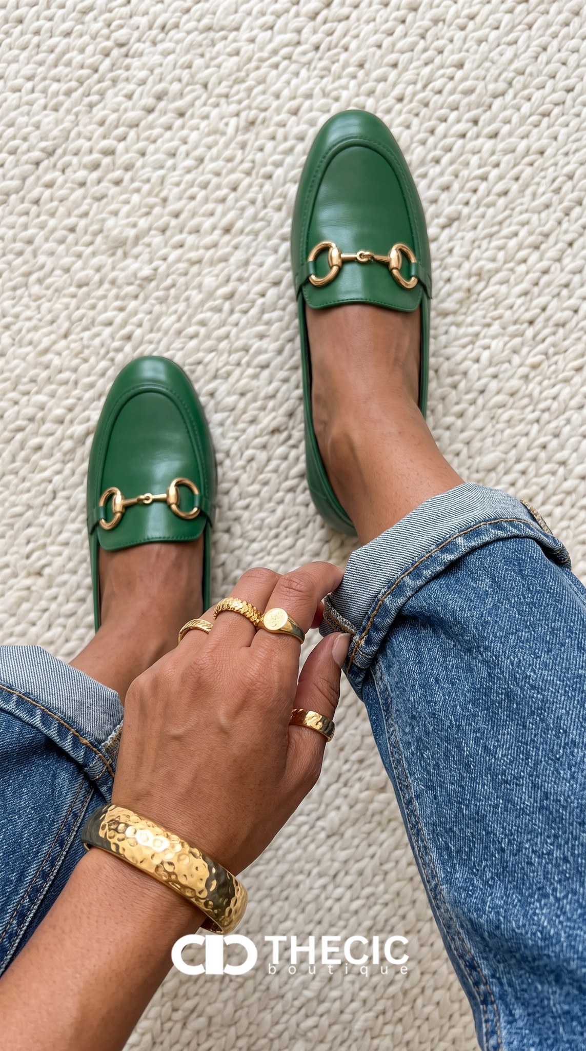 Classic Horsebit Leather Flat Loafers