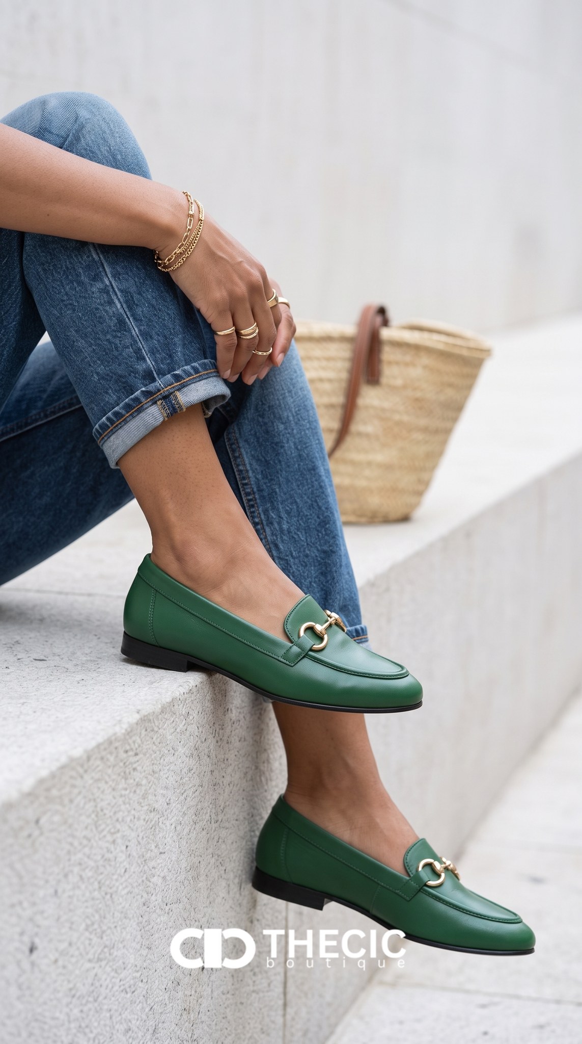 Classic Horsebit Leather Flat Loafers