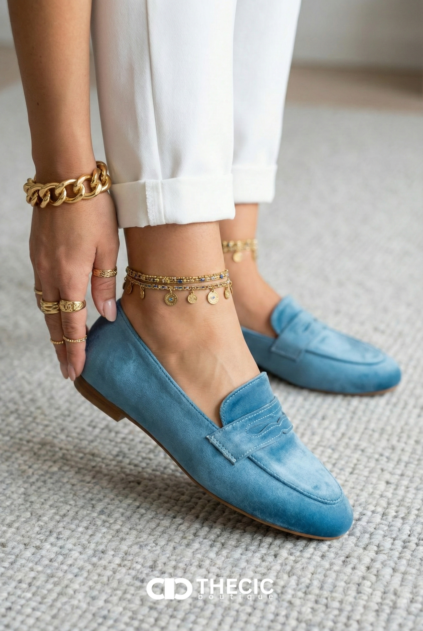 Cobblestone Walk Suede Slip-On Loafers