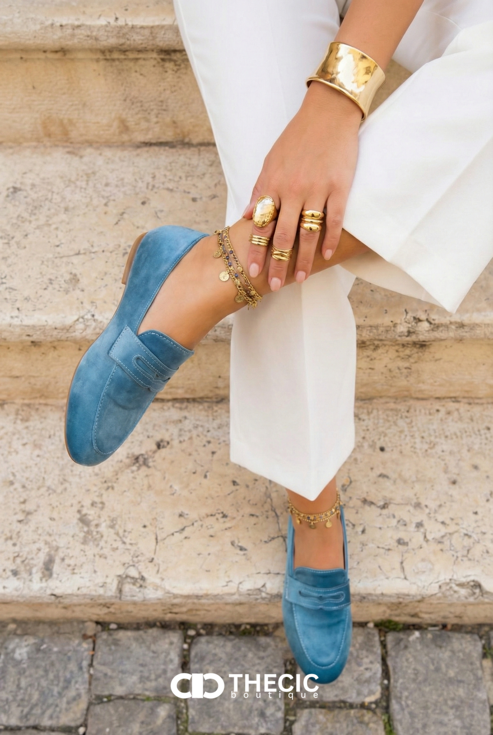 Cobblestone Walk Suede Slip-On Loafers