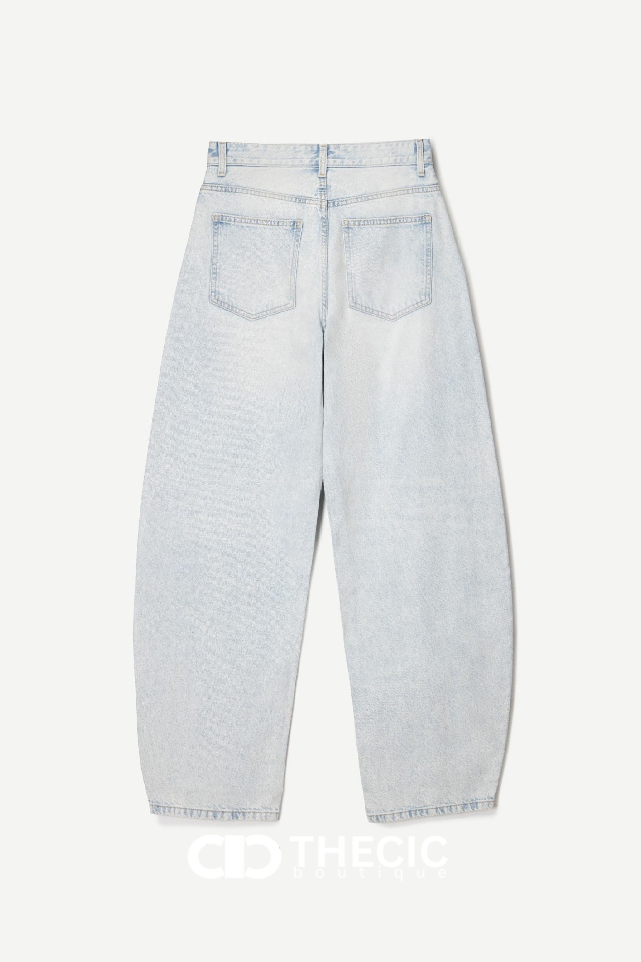 Denim Wide-Leg Relaxed Fit Pants