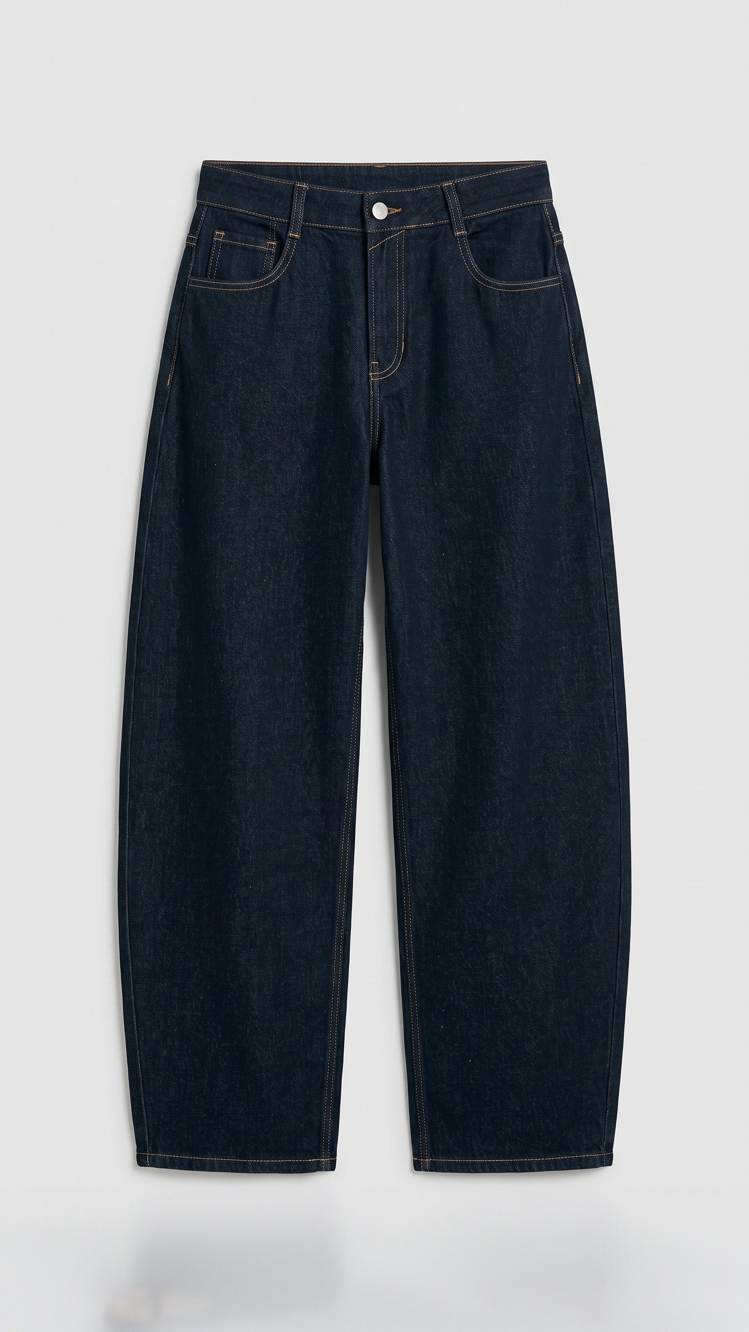 Denim Wide-Leg Relaxed Fit Pants