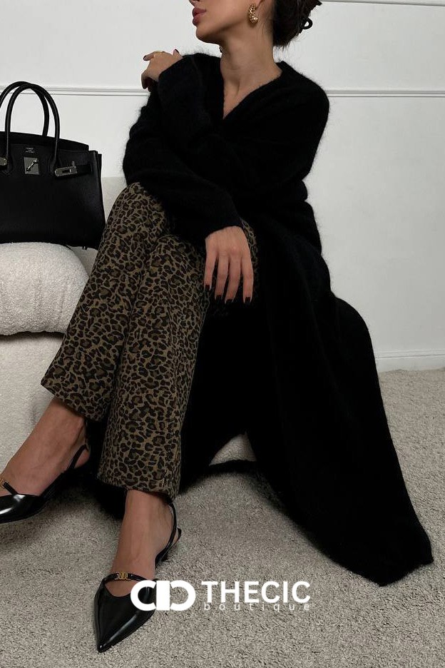 Cozy Fuzzy Knit Longline Open Cardigan