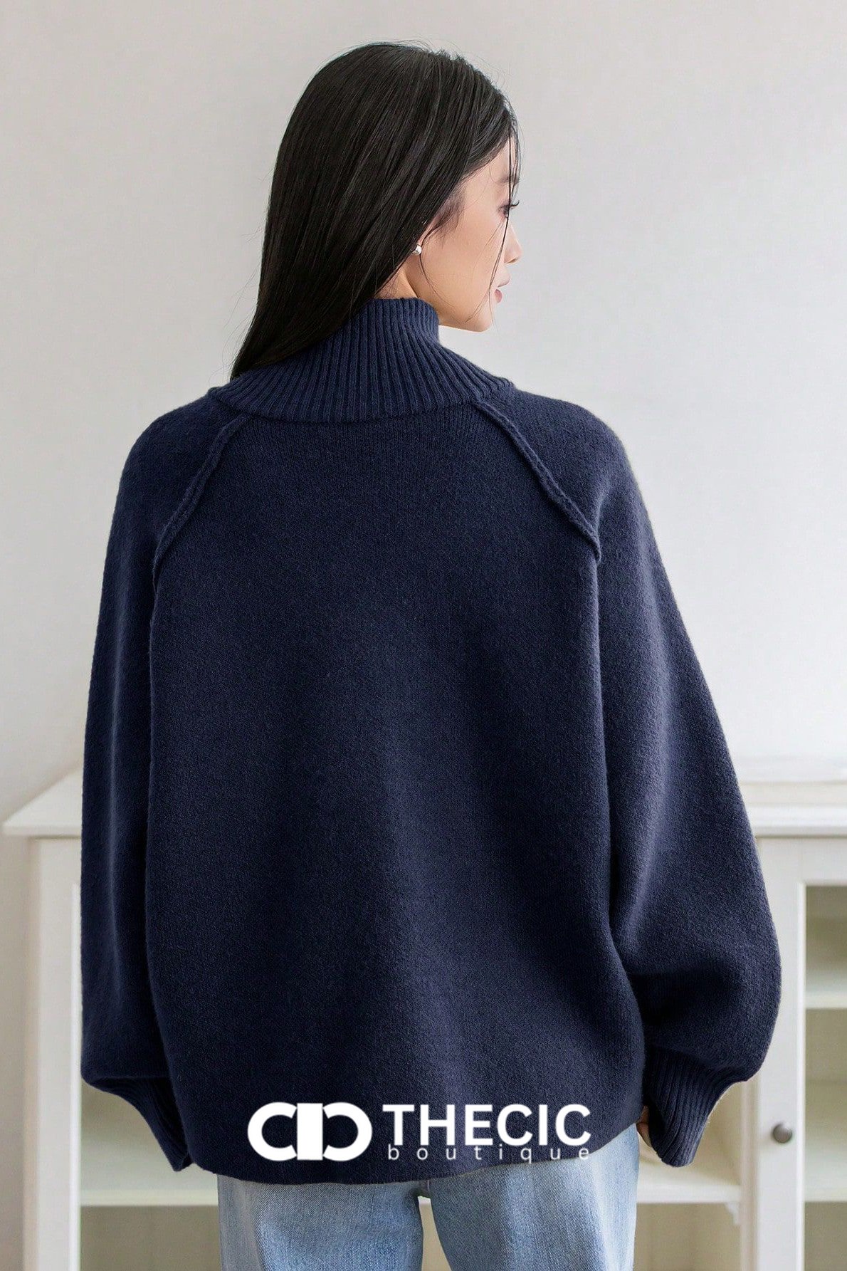 Knit Raglan Sleeve Full-Zip Jacket
