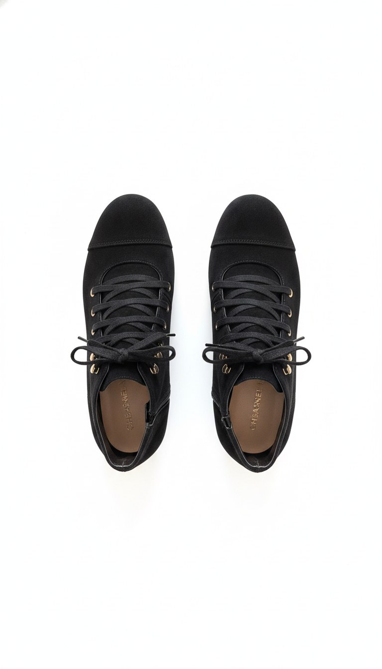 Lace-Up Cap Toe Block Heel Ankle Boots