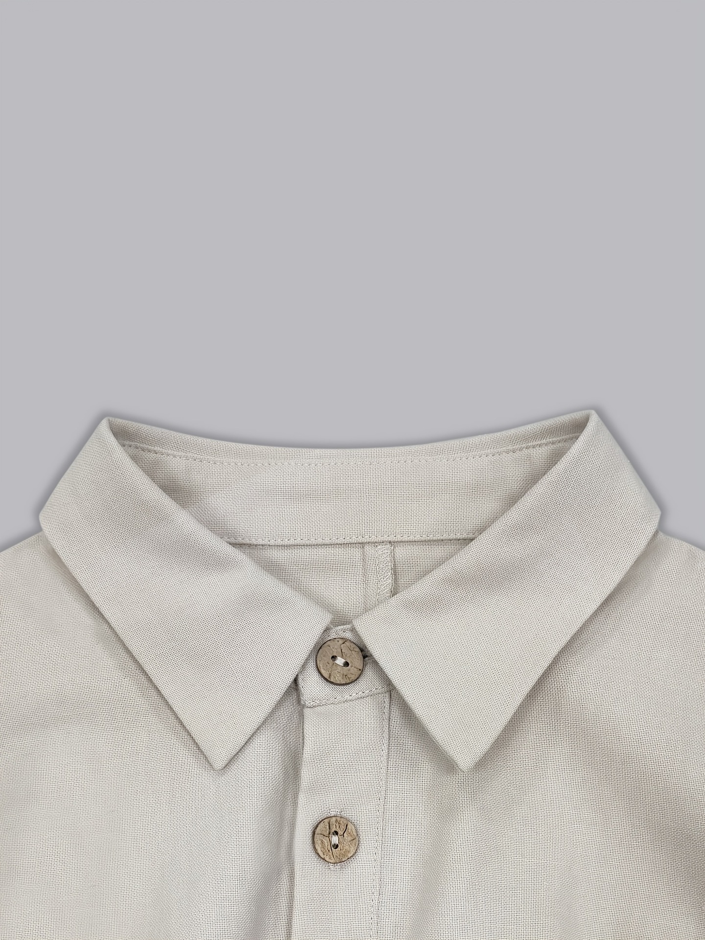 Linen Blend Collared Elasticated Waist Midi Shirt Dress