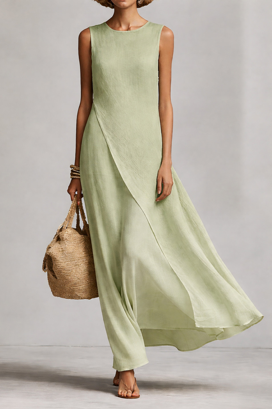 Coastal Living 🤍 | Linen Blend Wrap Maxi Dress | Quiet Luxury Approved