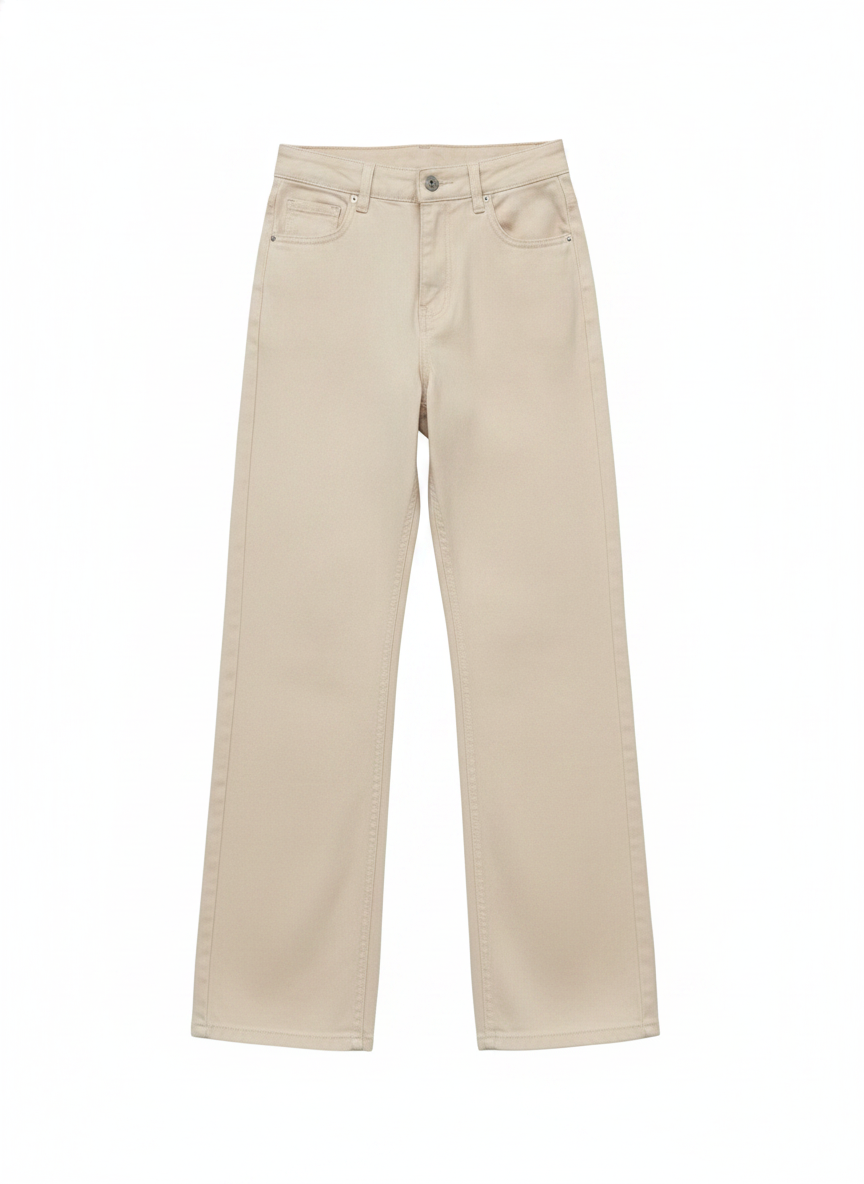 Relaxed Fit High Waist Wide Leg Jeans