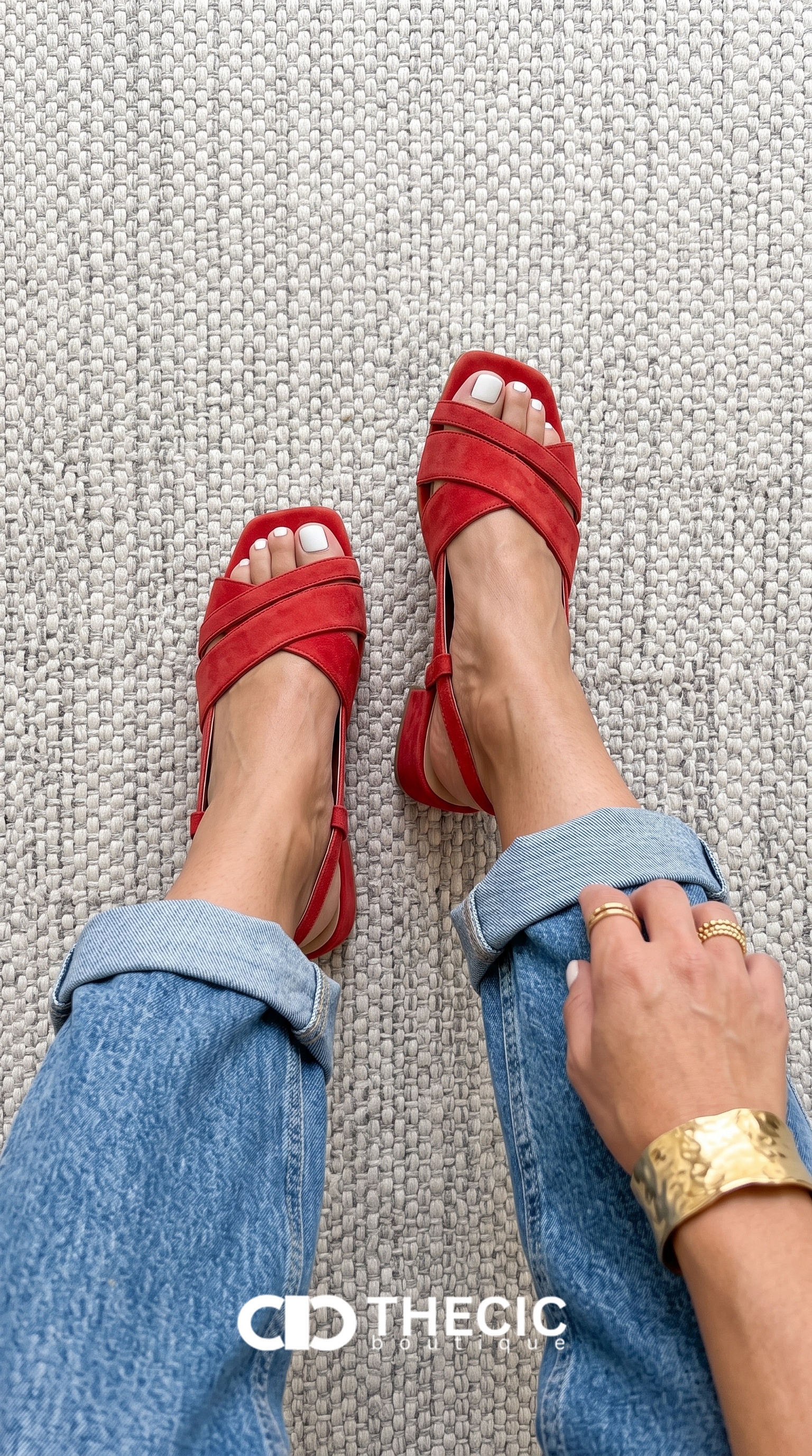 Suede Criss-Cross Strap Square Toe Block Heel Sandals