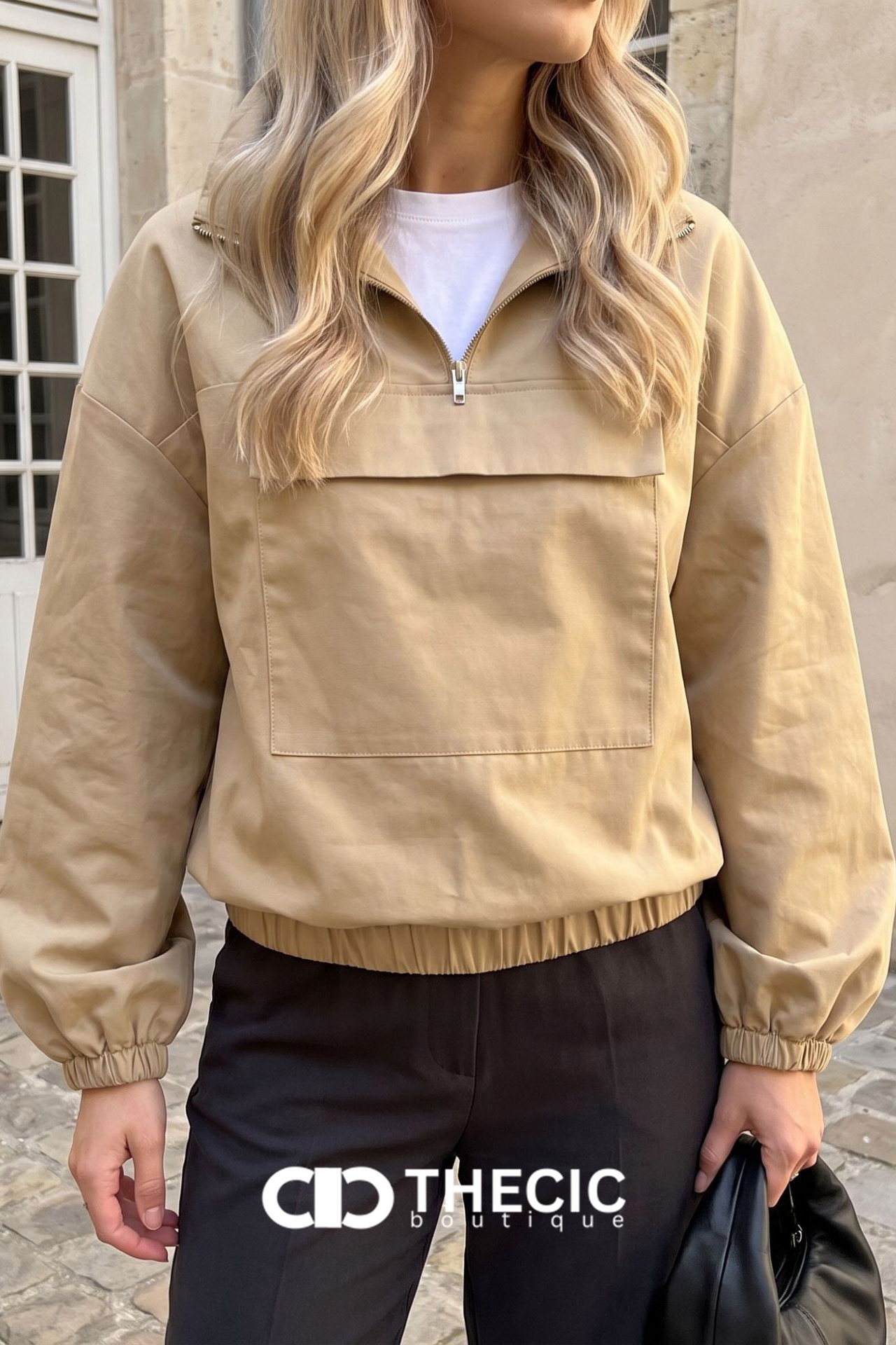 Utility Front Pocket Half-Zip Pullover