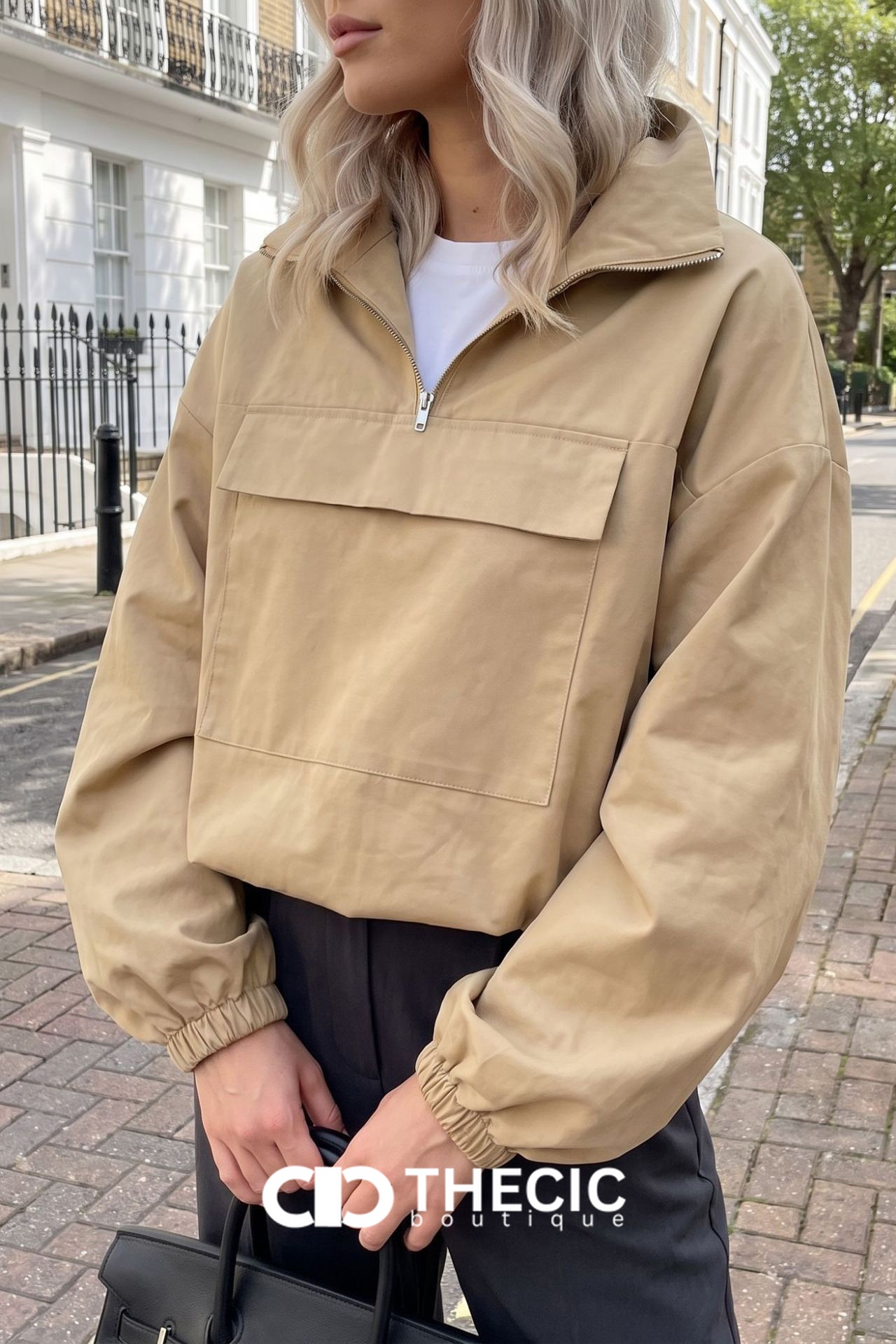 Utility Front Pocket Half-Zip Pullover