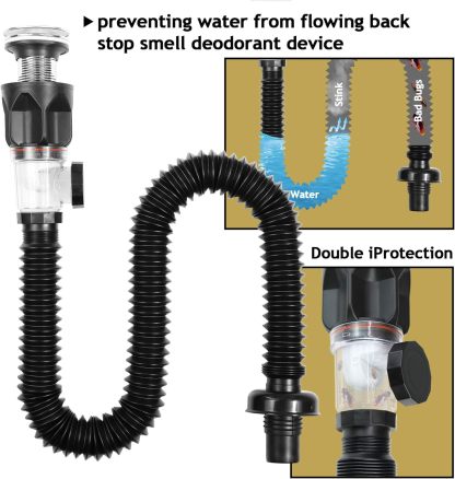 🔥LAST DAY 49% OFF - 🛠️🚰 Bathroom Sink Drain Kit with Flexible Anti-Odor P-Trap