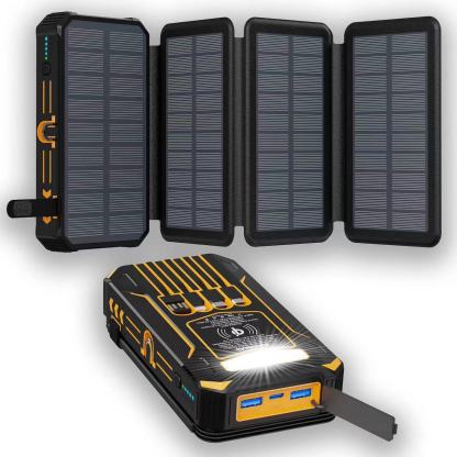 ⚡Outdoor Foldable Solar Large Capacity Charger Mobile Power Bank