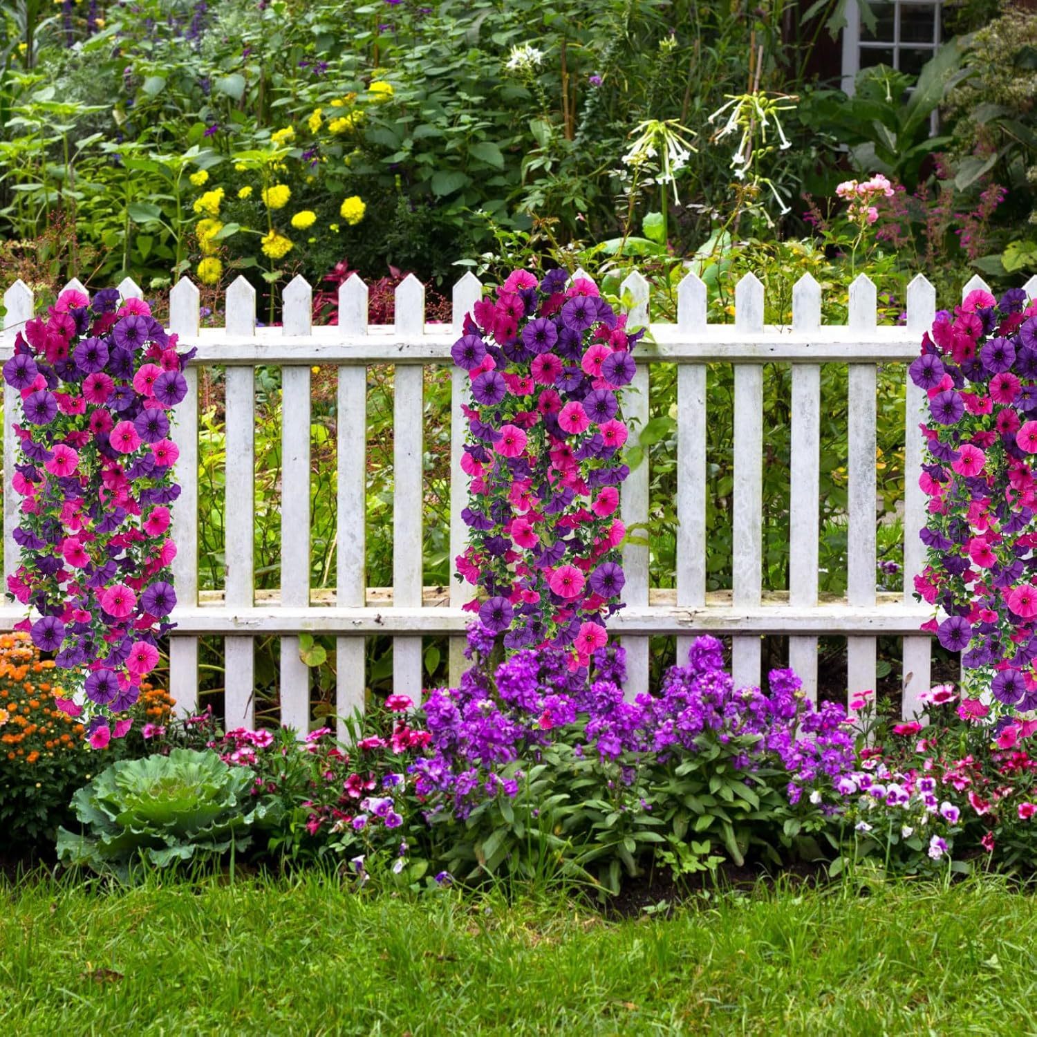 Artificial Flower , Faux Flower, Decorative Flower for Home Garden, Porch, Window Box, Yard and Seasonal Celebrations