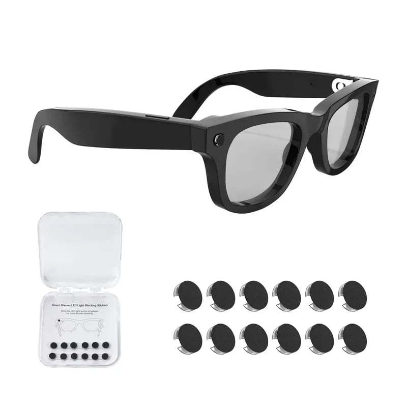 😎 LED Light Blocking Stickers for Smart Glasses – Discreet Privacy Cover