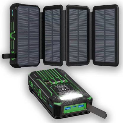 ⚡Outdoor Foldable Solar Large Capacity Charger Mobile Power Bank