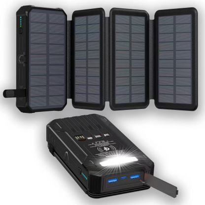 ⚡Outdoor Foldable Solar Large Capacity Charger Mobile Power Bank