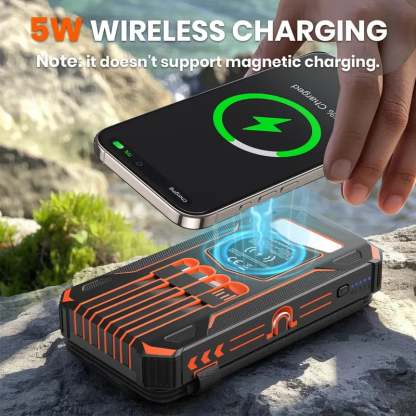 ⚡Outdoor Foldable Solar Large Capacity Charger Mobile Power Bank