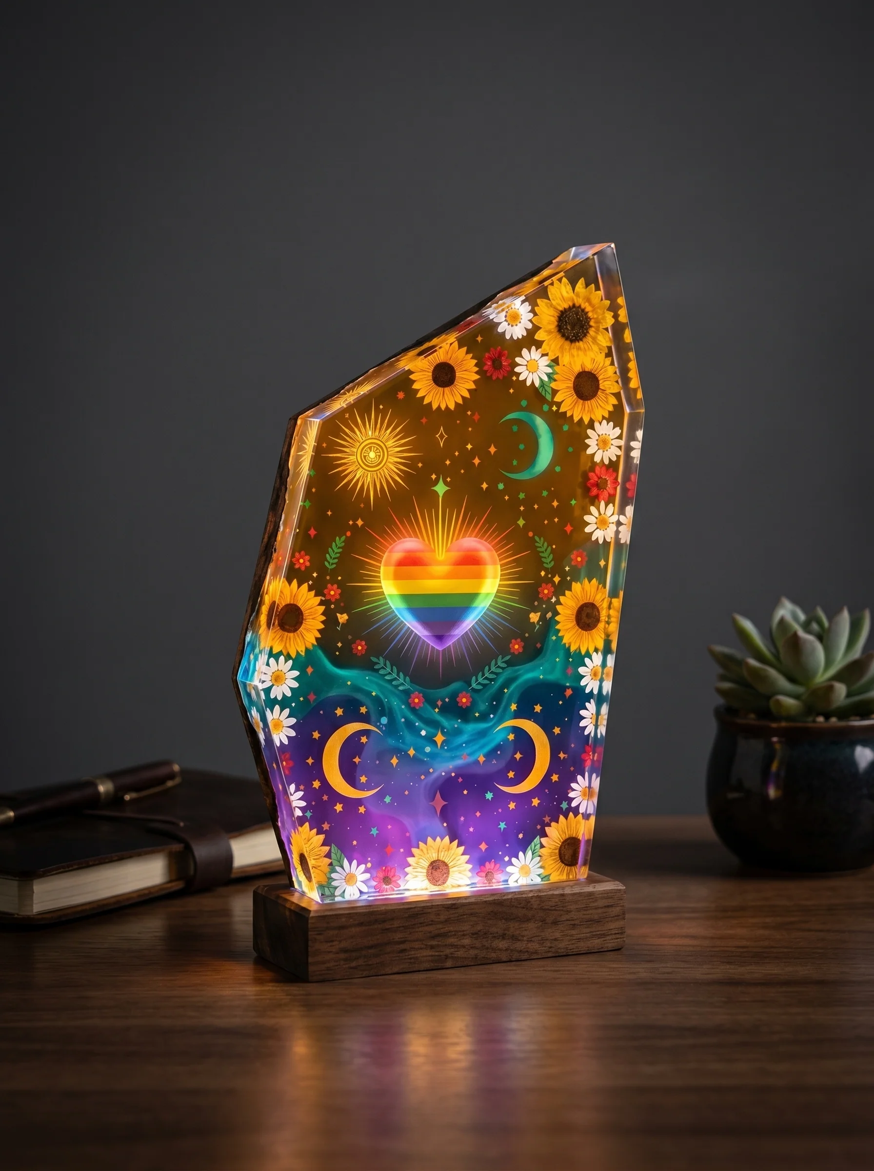 A Handmade Pride Lamp That Says “You Belong” 🌈