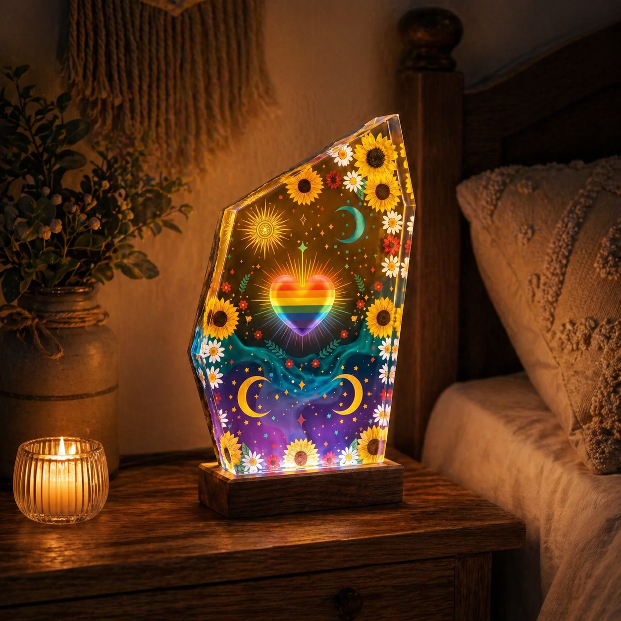 A Handmade Pride Lamp That Says “You Belong” 🌈