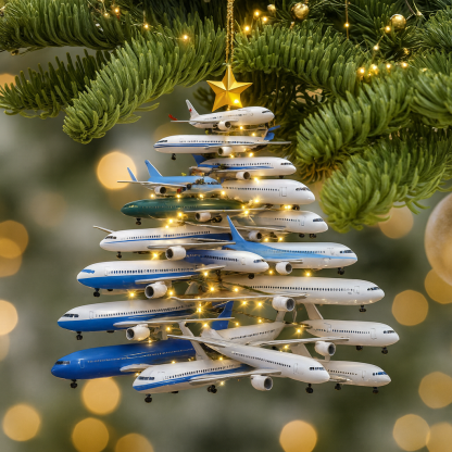 Airplane Series Christmas Decorations