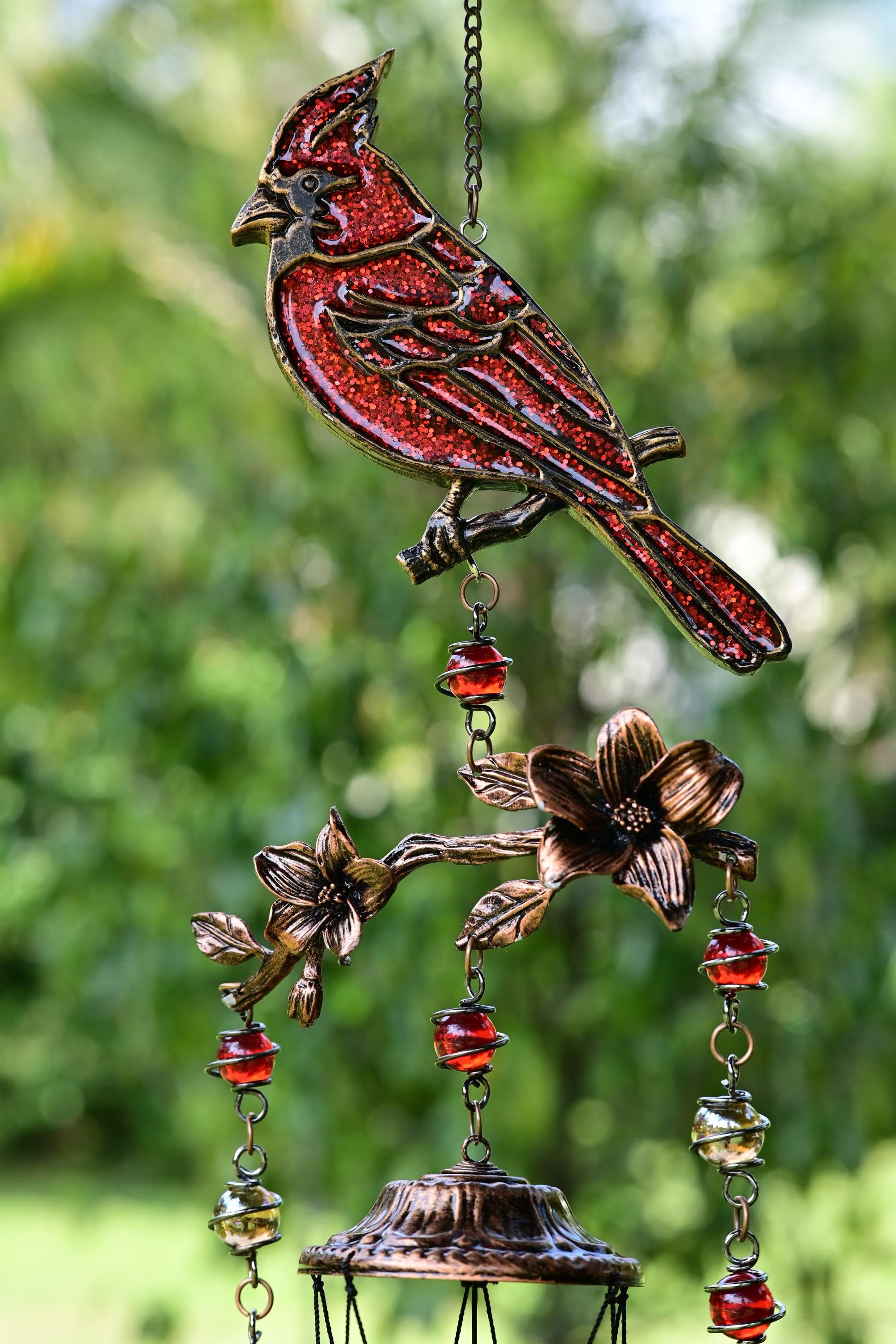 Cardinal Wind Chimes Gift for Mom