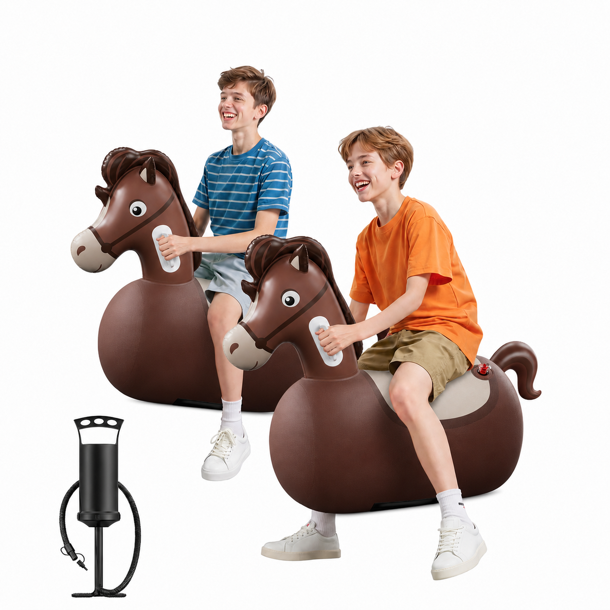 🔥LAST DAY 59% OFF🔥Inflatable Bouncy Horse Ride-On Toy for Kids 🐴