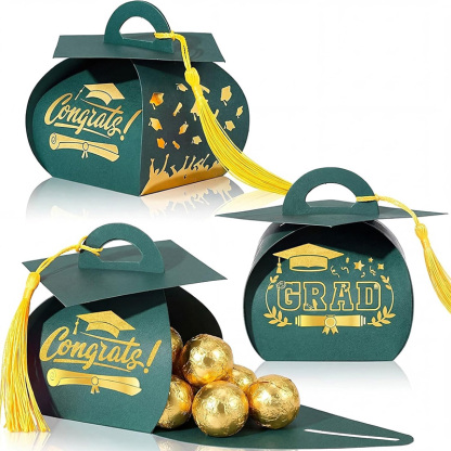 mini graduation cap candy cards