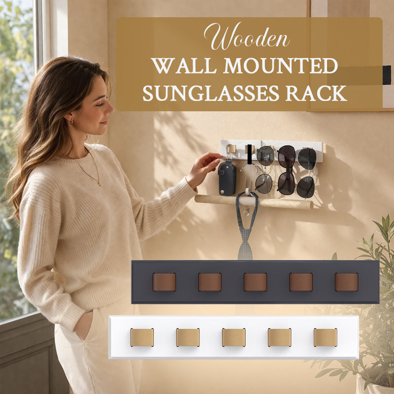 Wall-Mounted Sunglasses Holder Rack