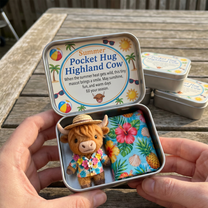 🐮Pocket Hug Highland Cow Gift Box 🌾