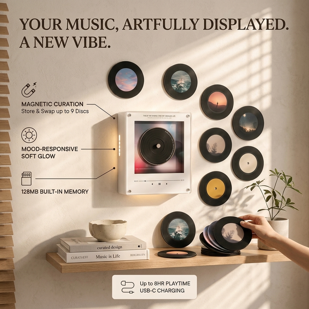 VibeVinyl™Mini Vinyl Record Box