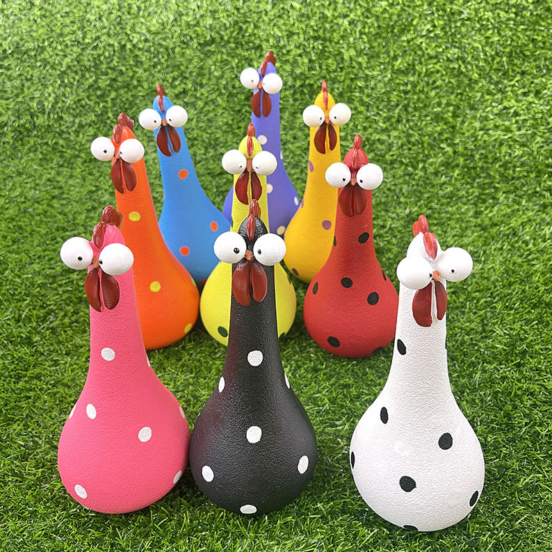Silly Chicken Garden Statue