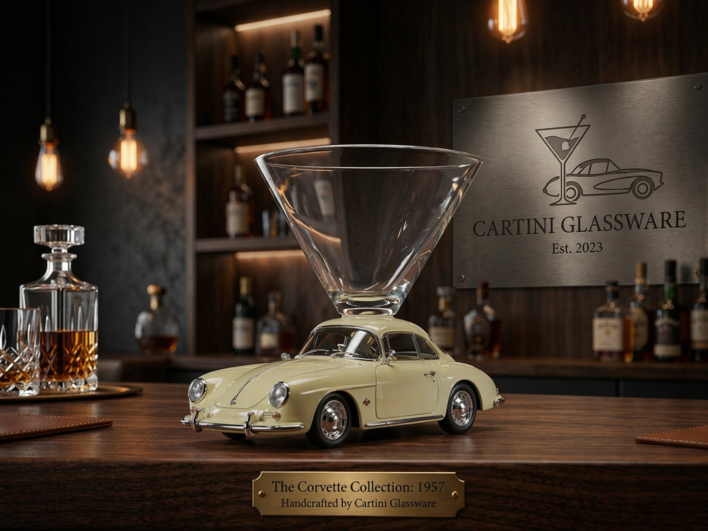 Retro Car Martini Glass – Cute Cocktail Cup for Girls’ Night & Home Bar Decor
