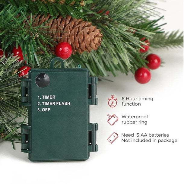 🎄🔥Pre-lit Artificial Christmas Tree Urn Filler💐