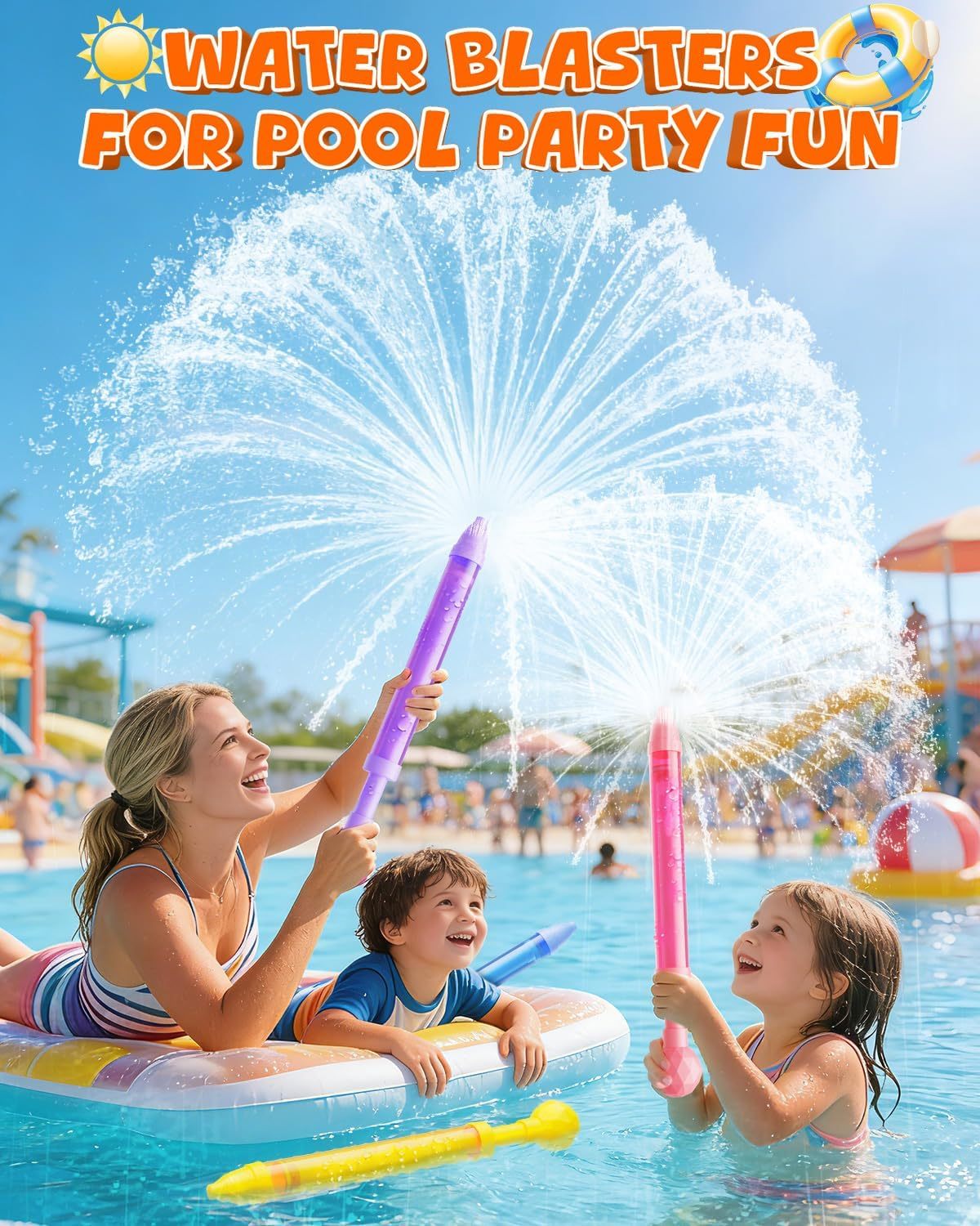✨2026 Summer💦High Pressure Fireworks Water Gun, Creative Pull-Out Water Cannon Toy, Summer Water Fight & Party Photo Atmosphere Props