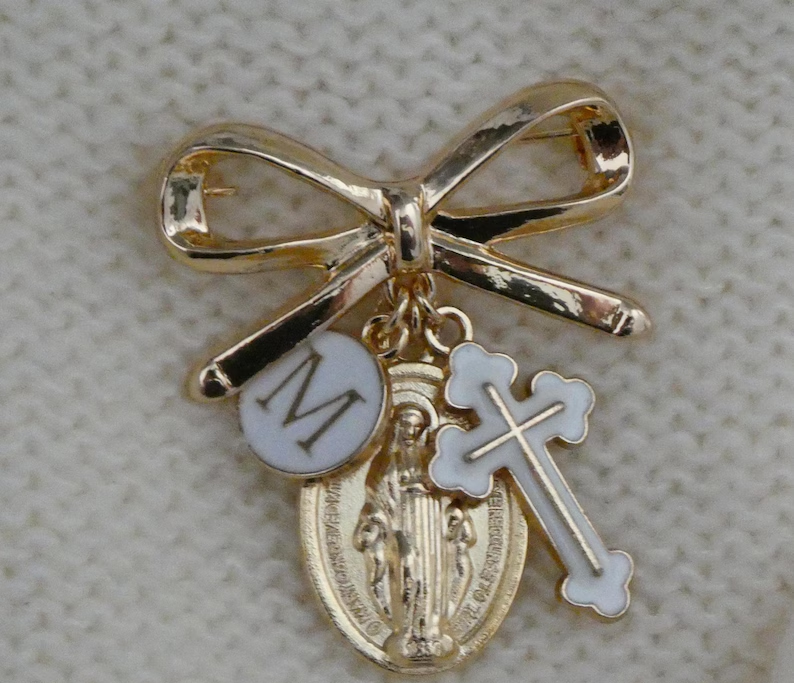 Virgin Mary Protection Pin