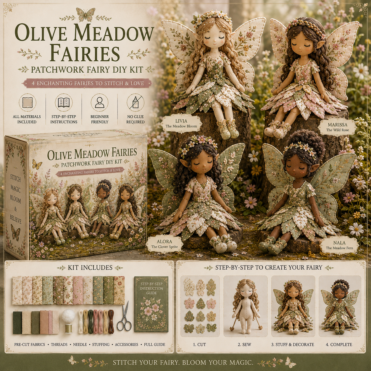 💕Tiny Fairies You Make By Hand