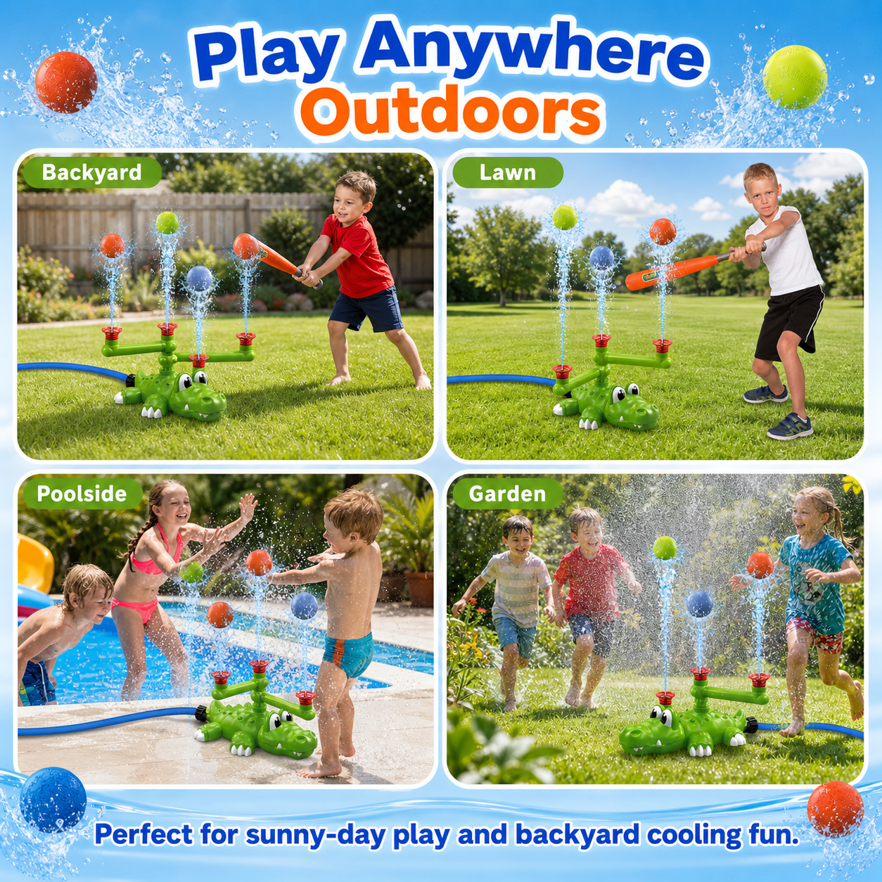 4-in-1 Backyard Water Baseball Set ⚾💦