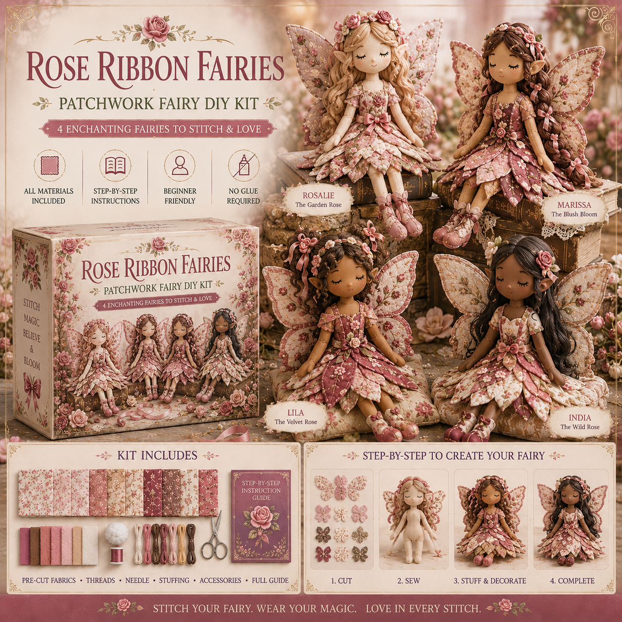 💕Tiny Fairies You Make By Hand