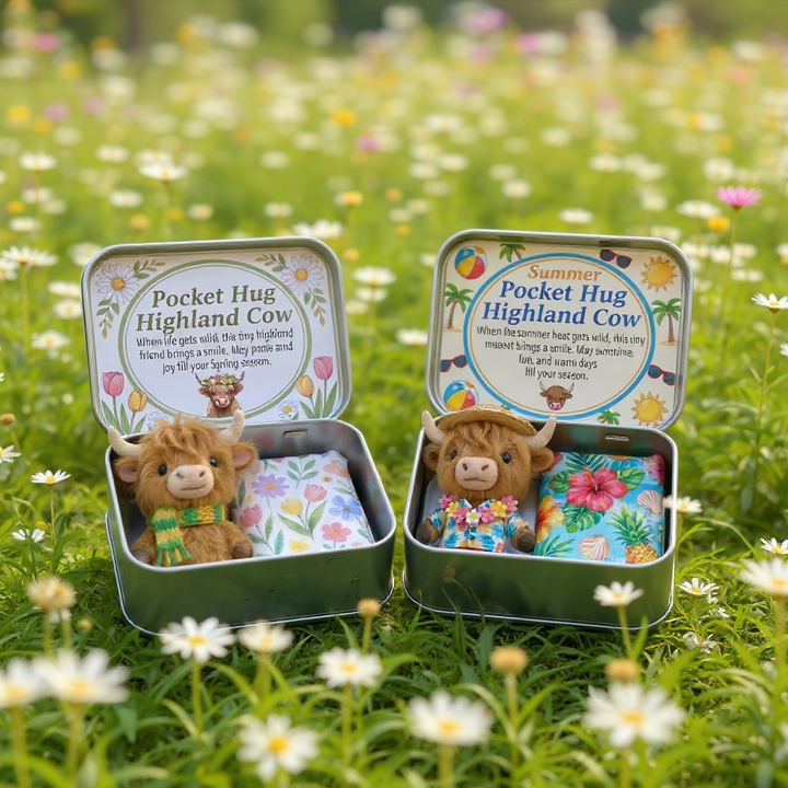 🐮Pocket Hug Highland Cow Gift Box 🌾