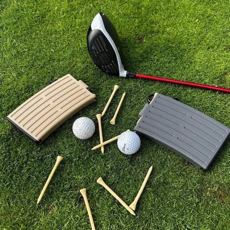 Magazine Golf Tee Dispenser | Automatic, Golf Bag Clip