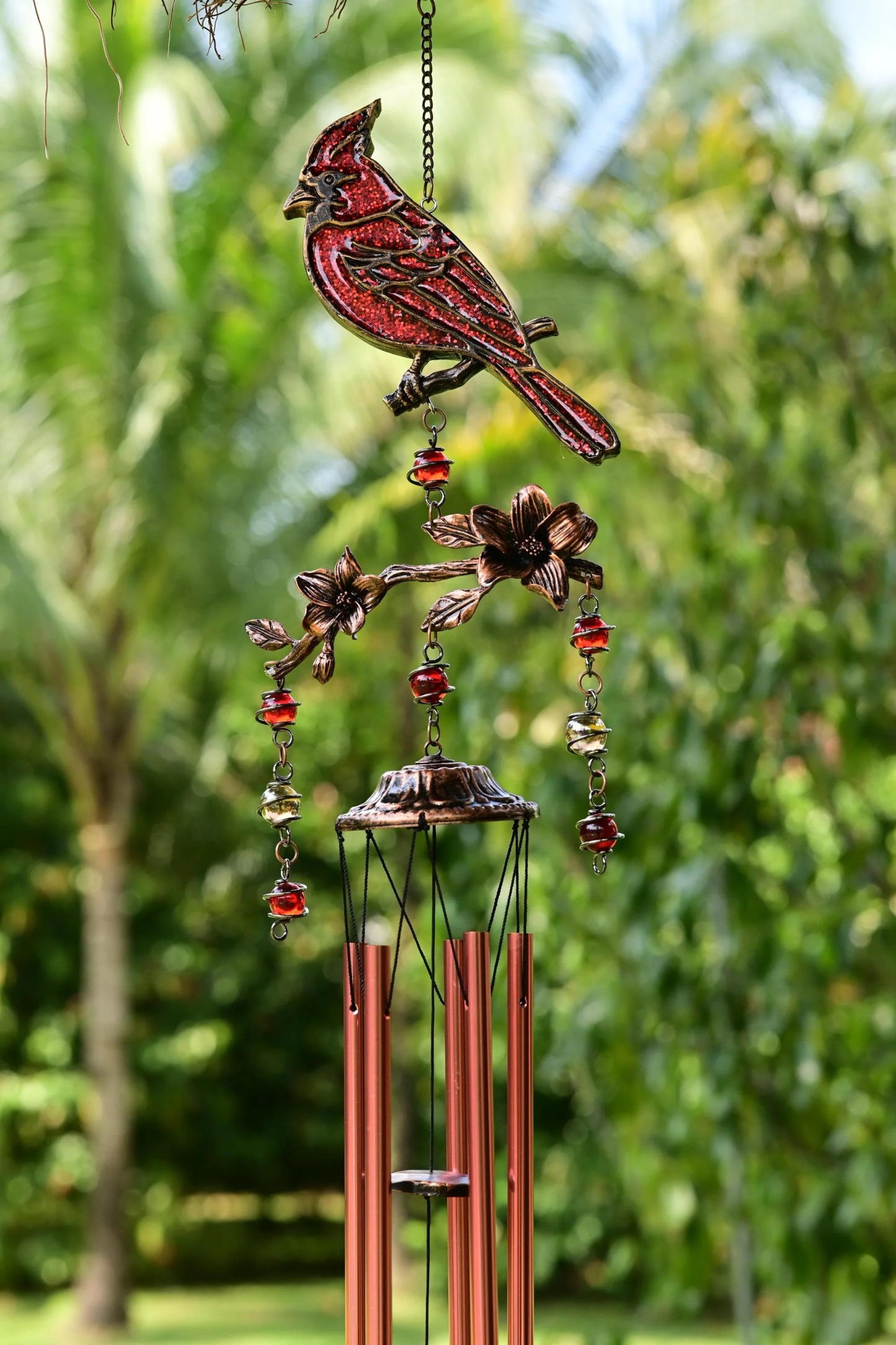 Cardinal Wind Chimes Gift for Mom
