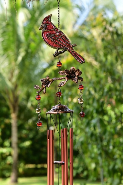 Cardinal Wind Chimes Gift for Mom