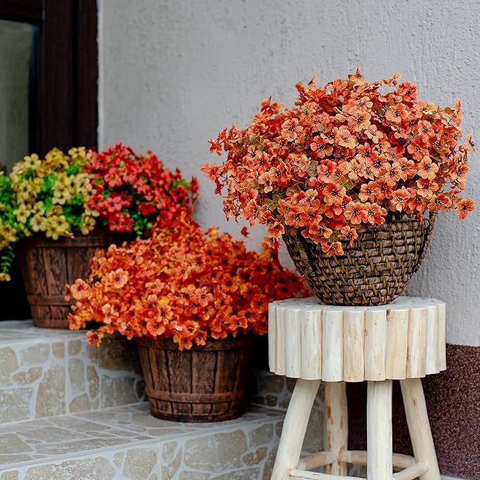 💖LAST DAY 49% OFF🍁Fall Artificial Flowers for Outdoors