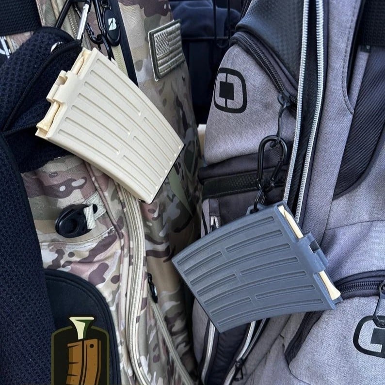 Magazine Golf Tee Dispenser | Automatic, Golf Bag Clip