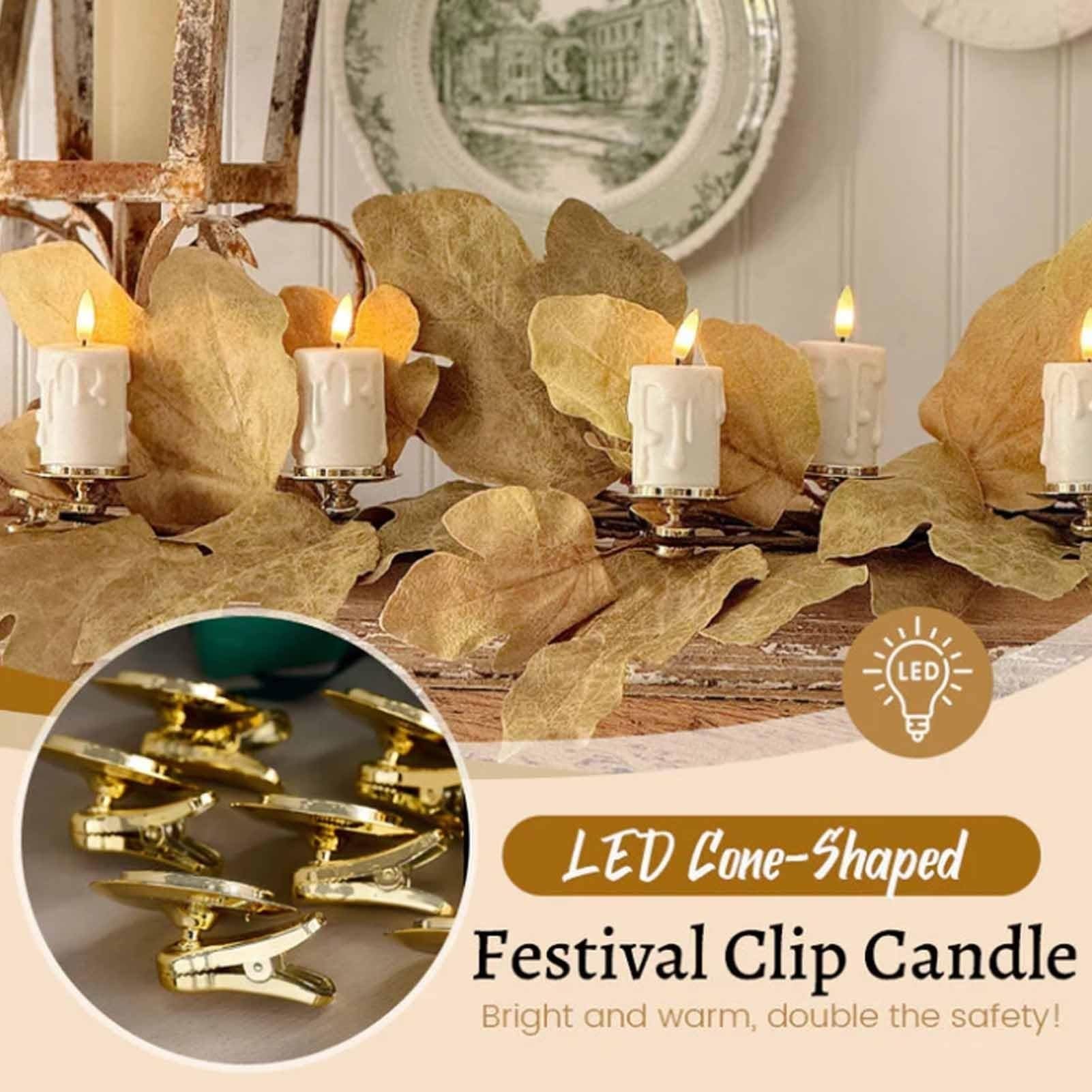 ✨Flameless Clip-On Christmas Tree Candles