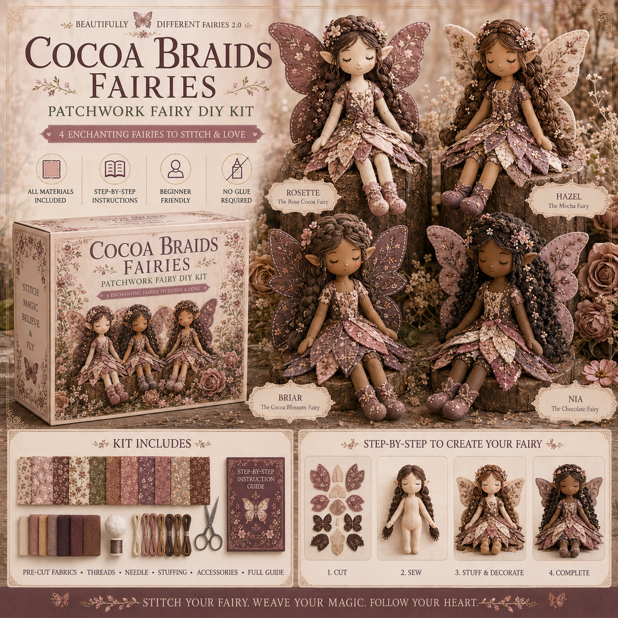 💕Tiny Fairies You Make By Hand