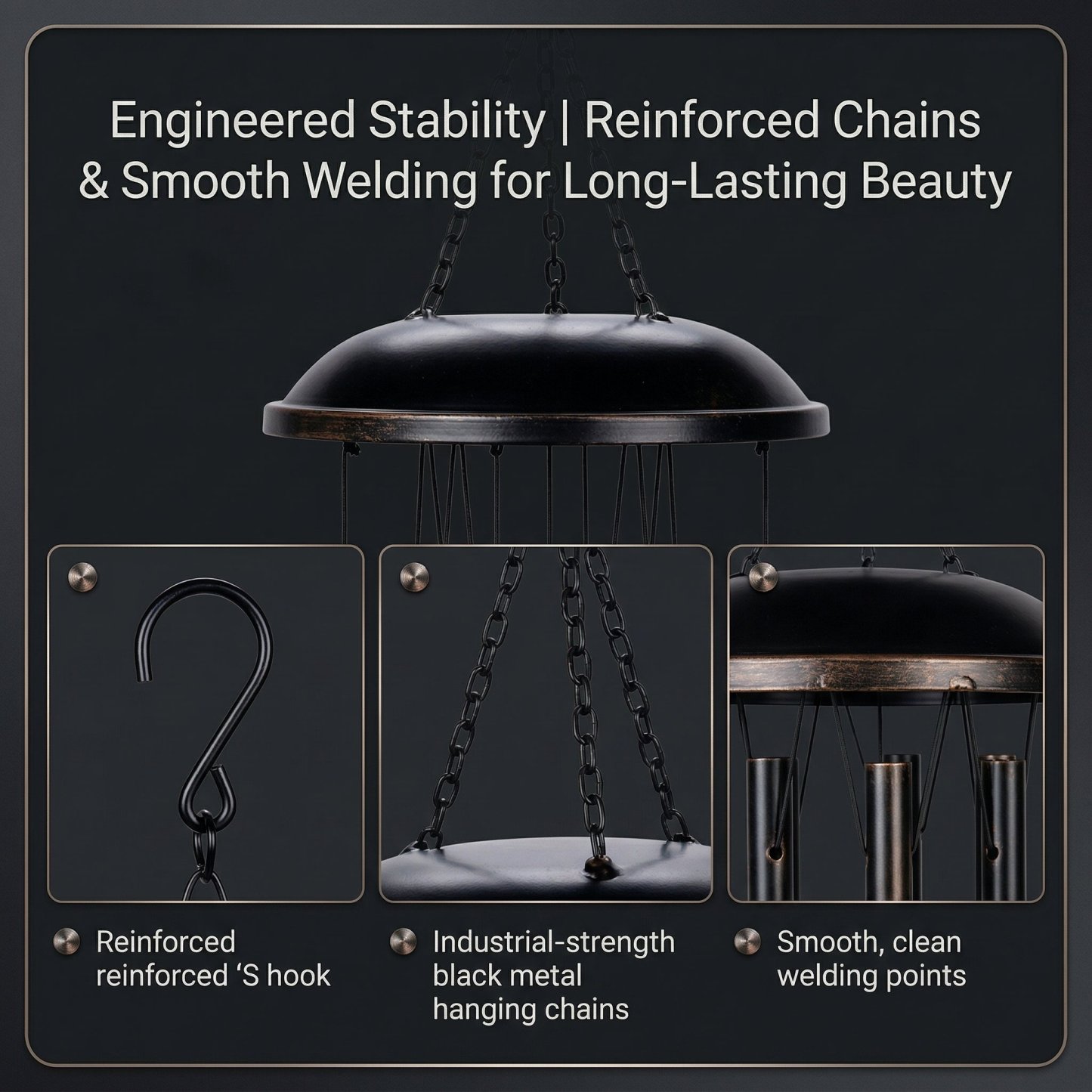 49% Off for Mother's Day🌻Vintage Metal Chicken Wind Chime with Sunflower🐔