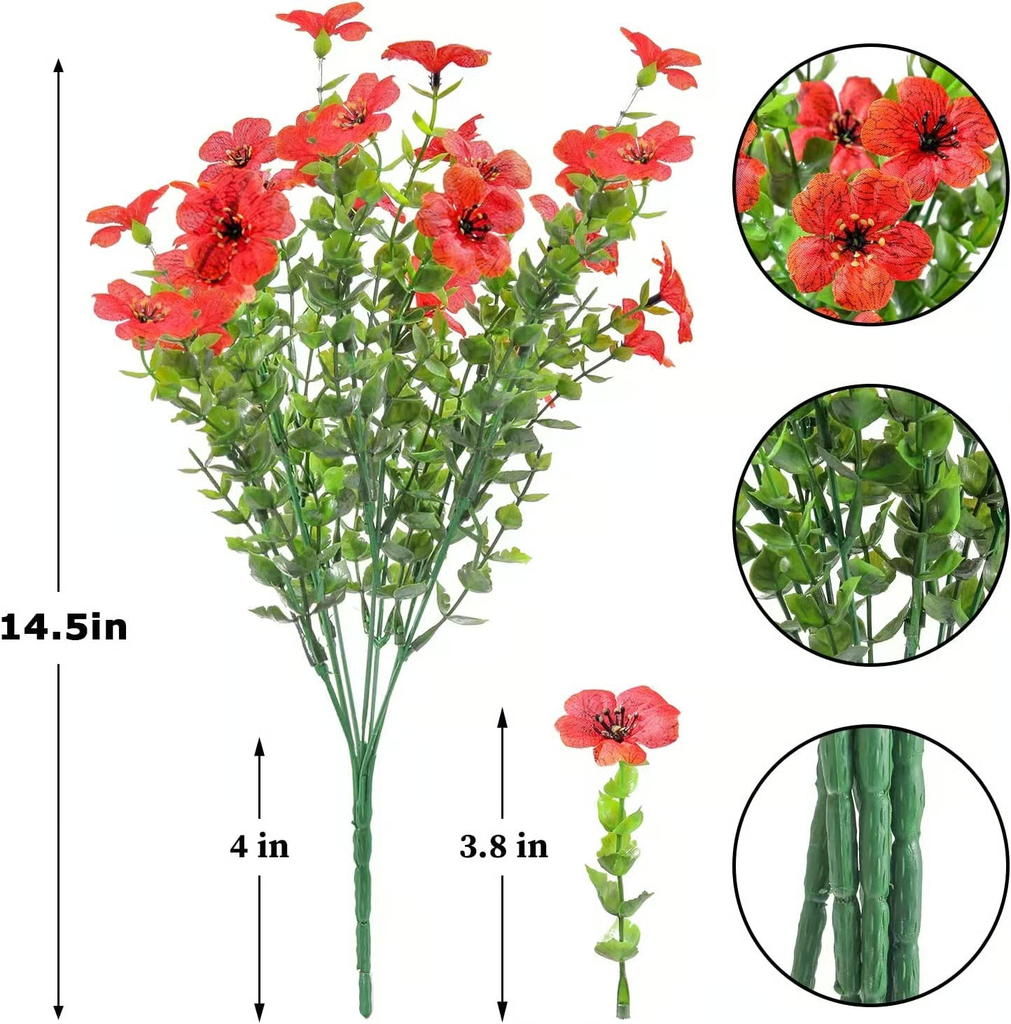 🔥Last Day 24 flowers Only $2.83🍁Rainproof Lifelike Fall Artificial Flowers With UV-Shield Coating