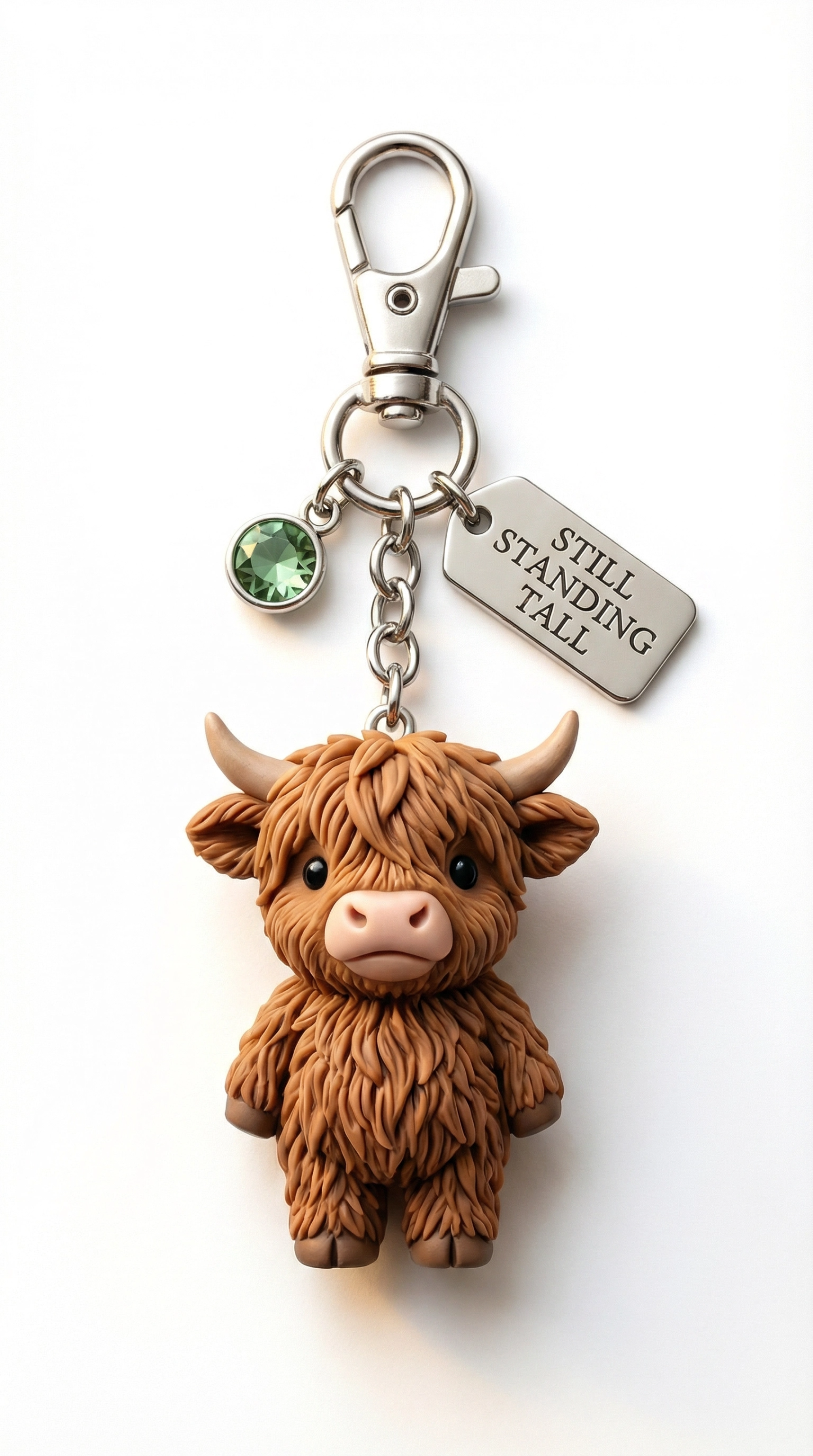 🐮A Little Highland Cow For You Keychain: Your Daily Reminder of Quiet Strength